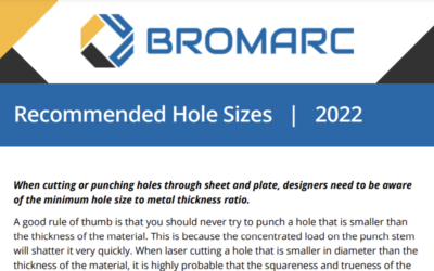 DOWNLOAD: Recommended Minimum Hole Sizes